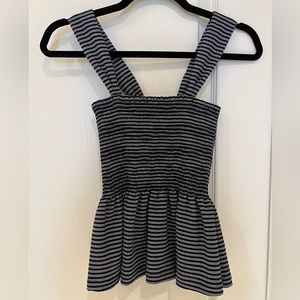Madewell Navy Striped Tank Top - Size XS